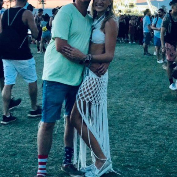 Crotchet White Fringe Skirt Cover Up - Picture 3 of 4